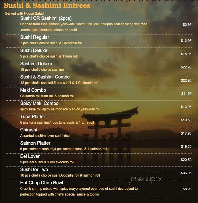 Teriyaki Japan - North Augusta, SC menu_pic
