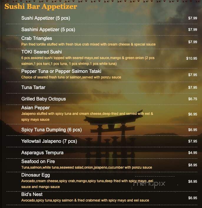 Teriyaki Japan - North Augusta, SC menu_pic