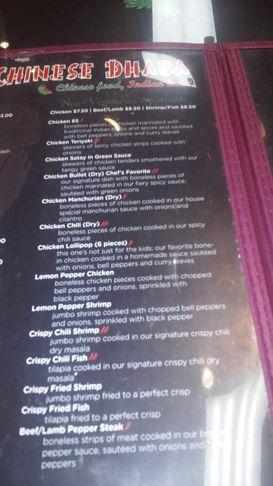 Chinese Dhaba - Duluth, GA menu_pic
