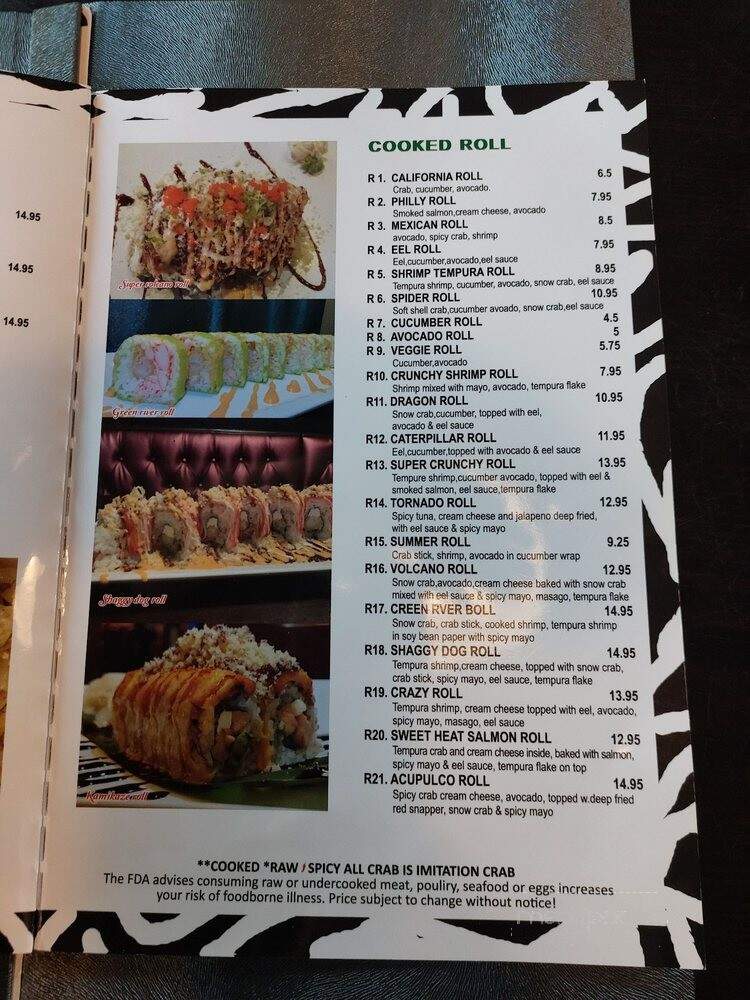 Blue Fin Sushi & Thai Grill - Cumming, GA menu_pic