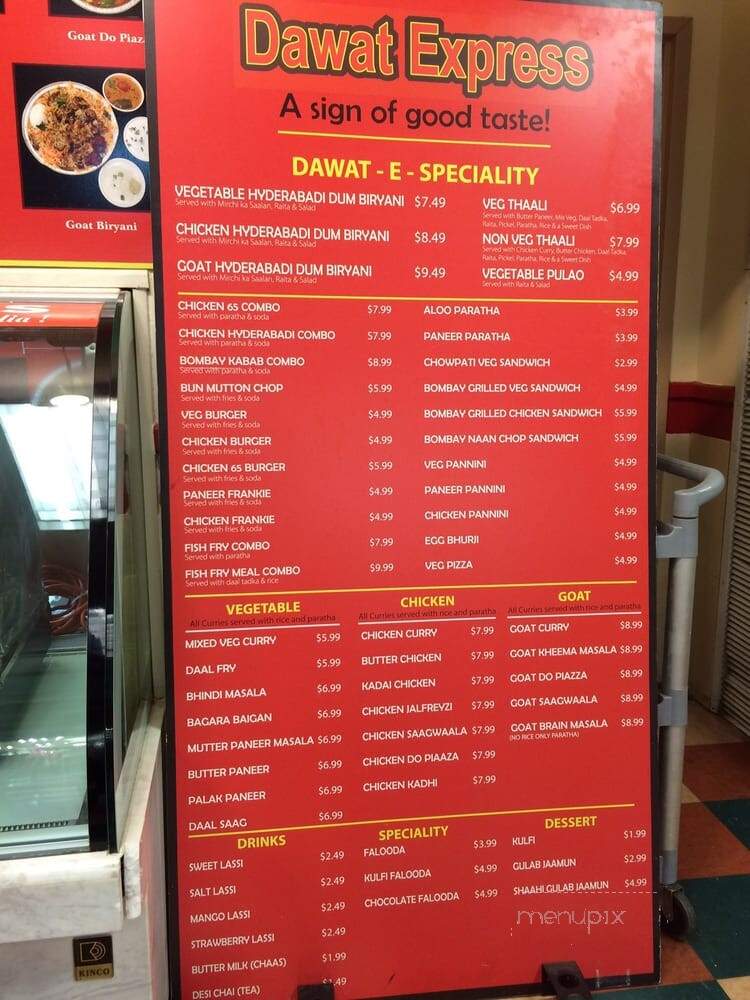 Dawat Express - Norcross, GA menu_pic