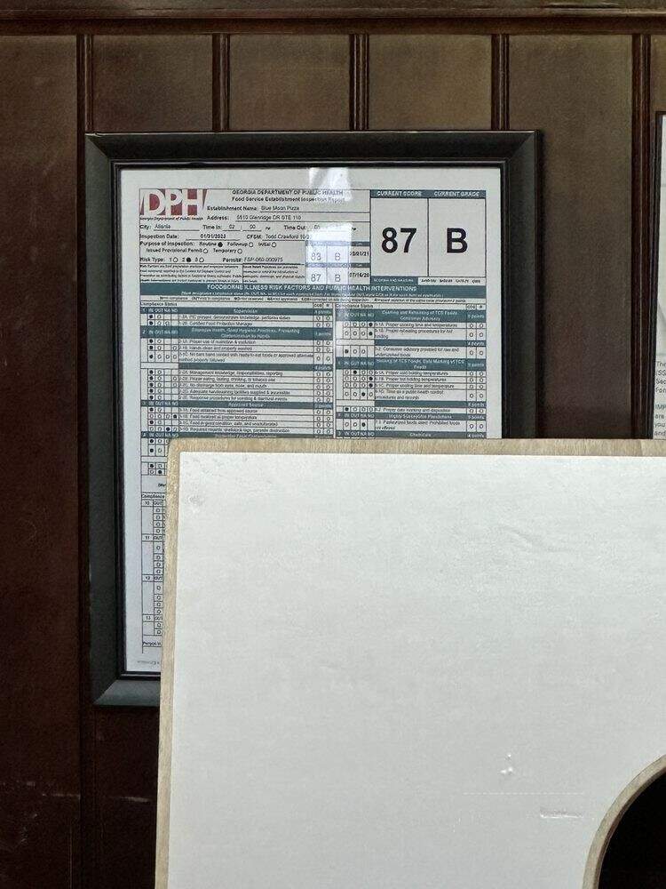 Blue Moon Pizza - Sandy Springs, GA menu_pic