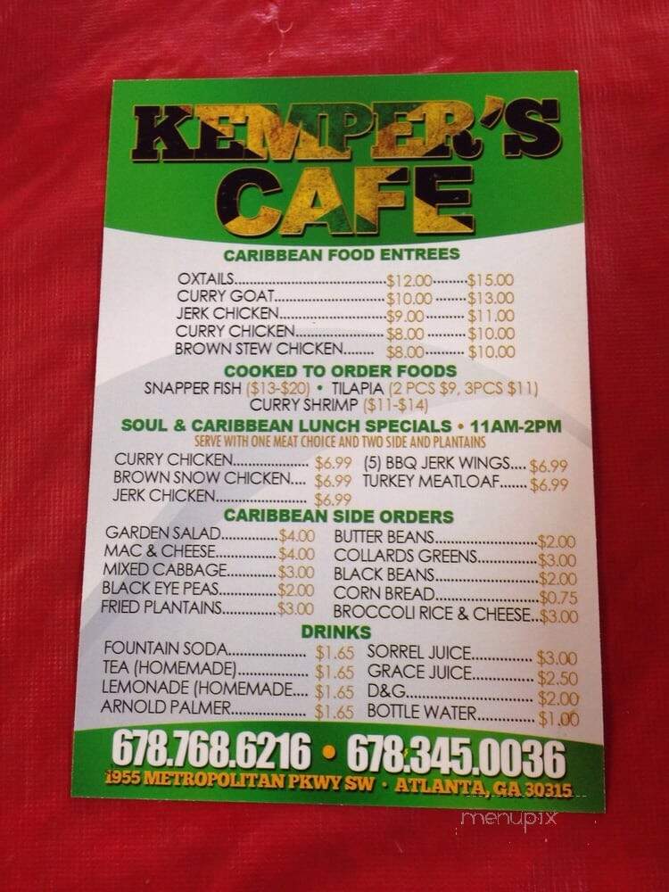 Kemper's Cafe - Atlanta, GA