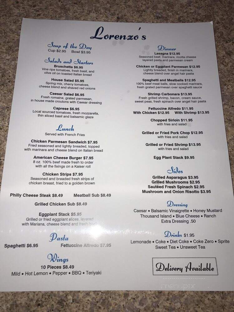 Nikos Corner Restaurant - Hogansville, GA menu_pic