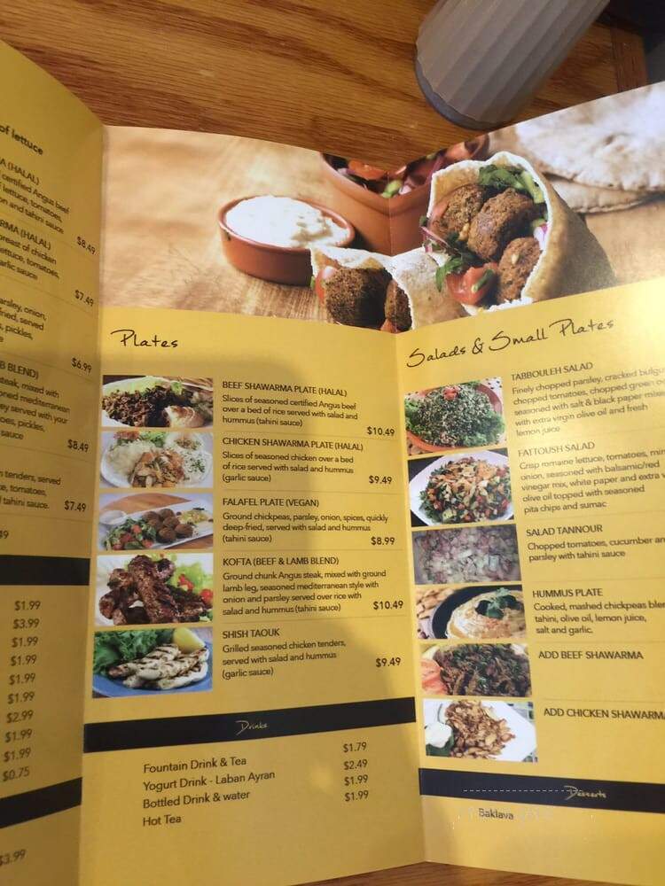 Tannour Grill - Atlanta, GA menu_pic