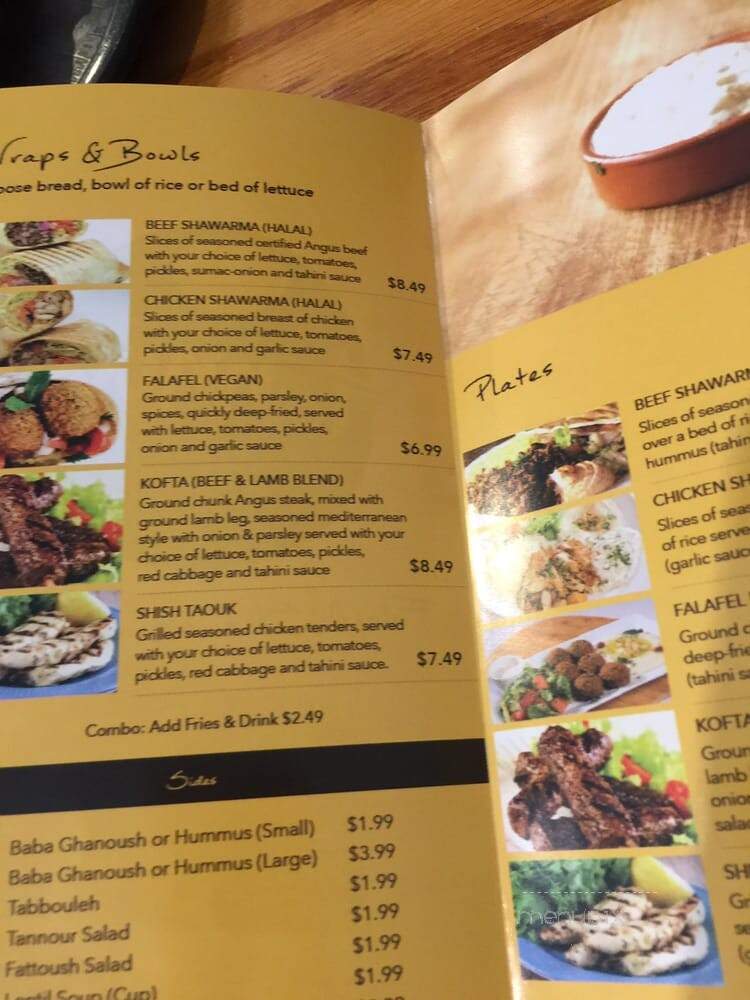 Tannour Grill - Atlanta, GA menu_pic