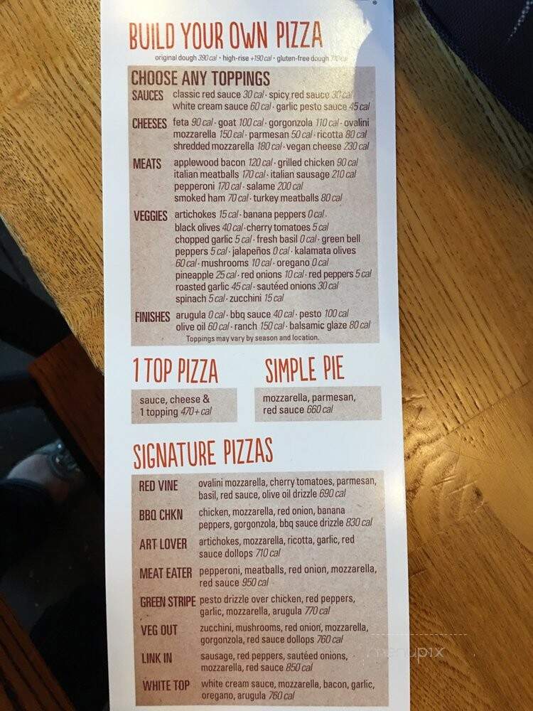 Blaze Fast-Fire'd Pizza - Jacksonville, FL menu_pic