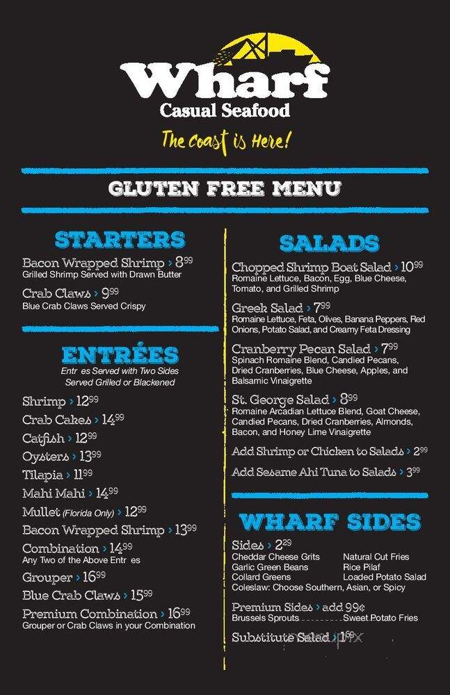 The Wharf Express - Tallahassee, FL menu_pic