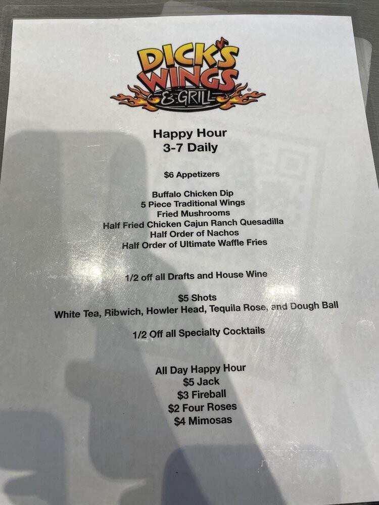 Dick's Wings - Ponte Vedra, FL menu_pic