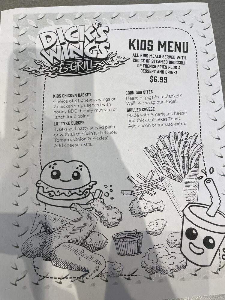 Dick's Wings - Ponte Vedra, FL menu_pic