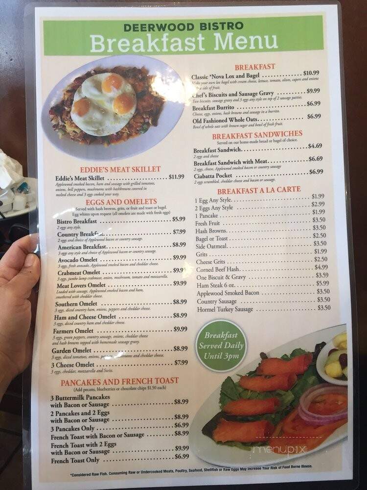 Deerwood Bistro - Jacksonville, FL menu_pic