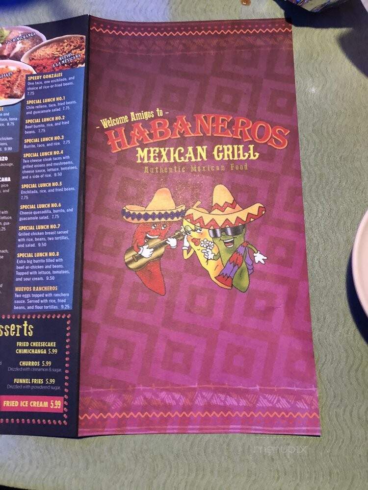 Habaneros Mexican Grill - Sanford, FL menu_pic
