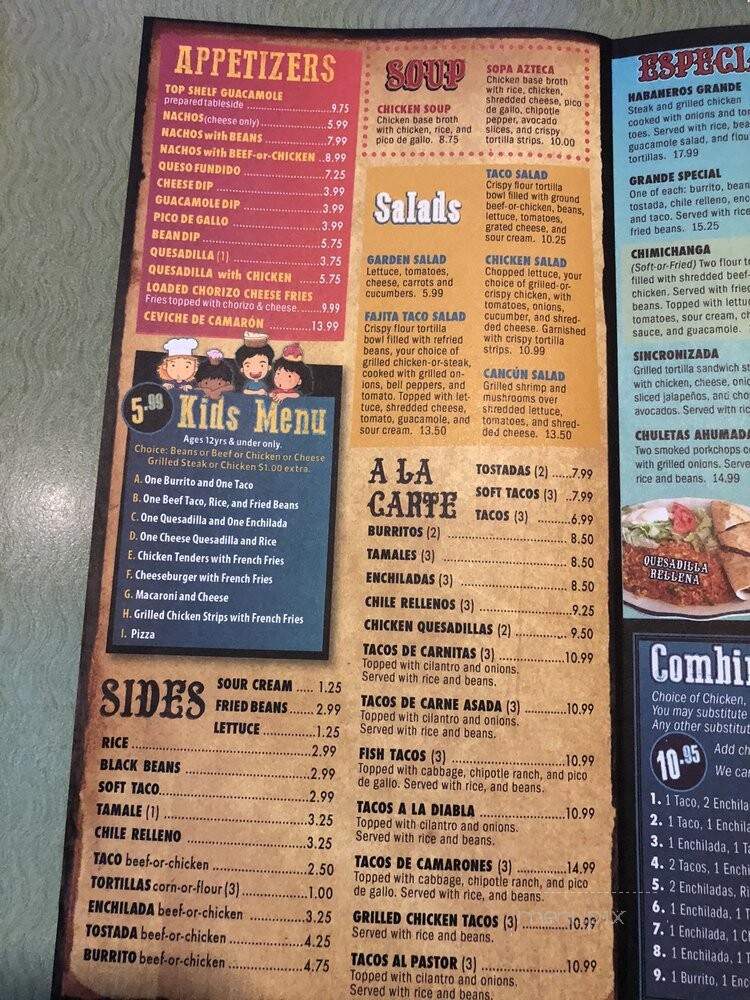 Habaneros Mexican Grill - Sanford, FL menu_pic