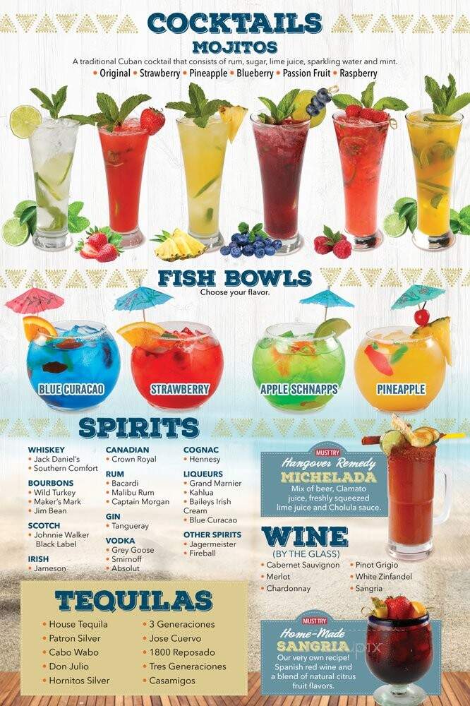 Casa Grande Bar & Grill - Tallahassee, FL menu_pic