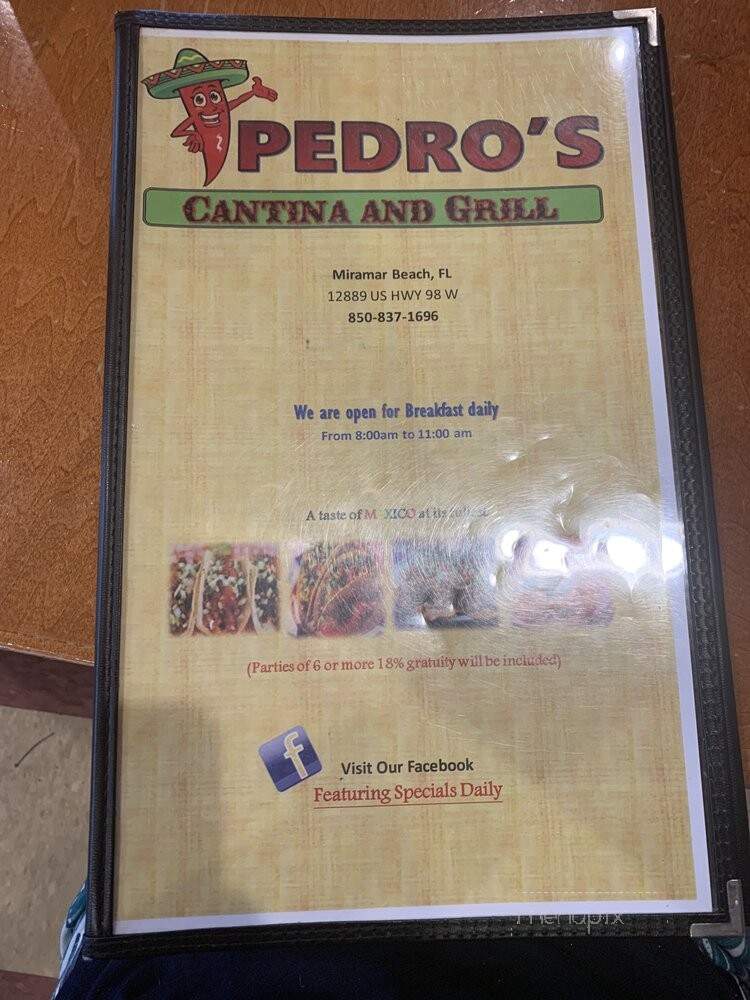 Don Pedro's - Miramar Beach, FL menu_pic