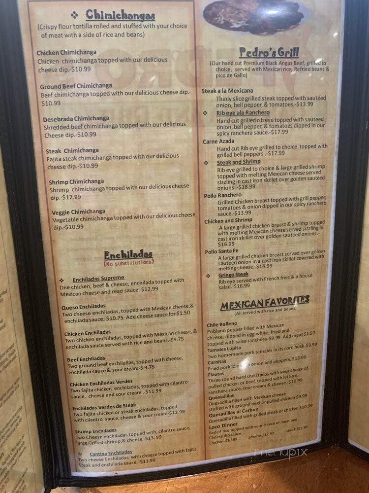 Don Pedro's - Miramar Beach, FL menu_pic