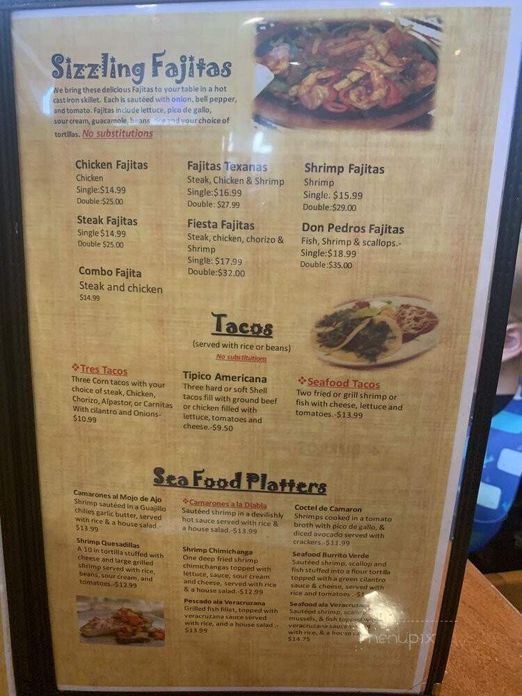 Don Pedro's - Miramar Beach, FL menu_pic