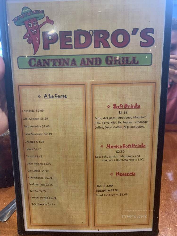 Don Pedro's - Miramar Beach, FL menu_pic