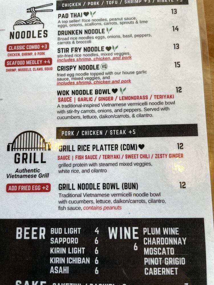 Taste Pho and Noodle House - Gainesville, FL menu_pic