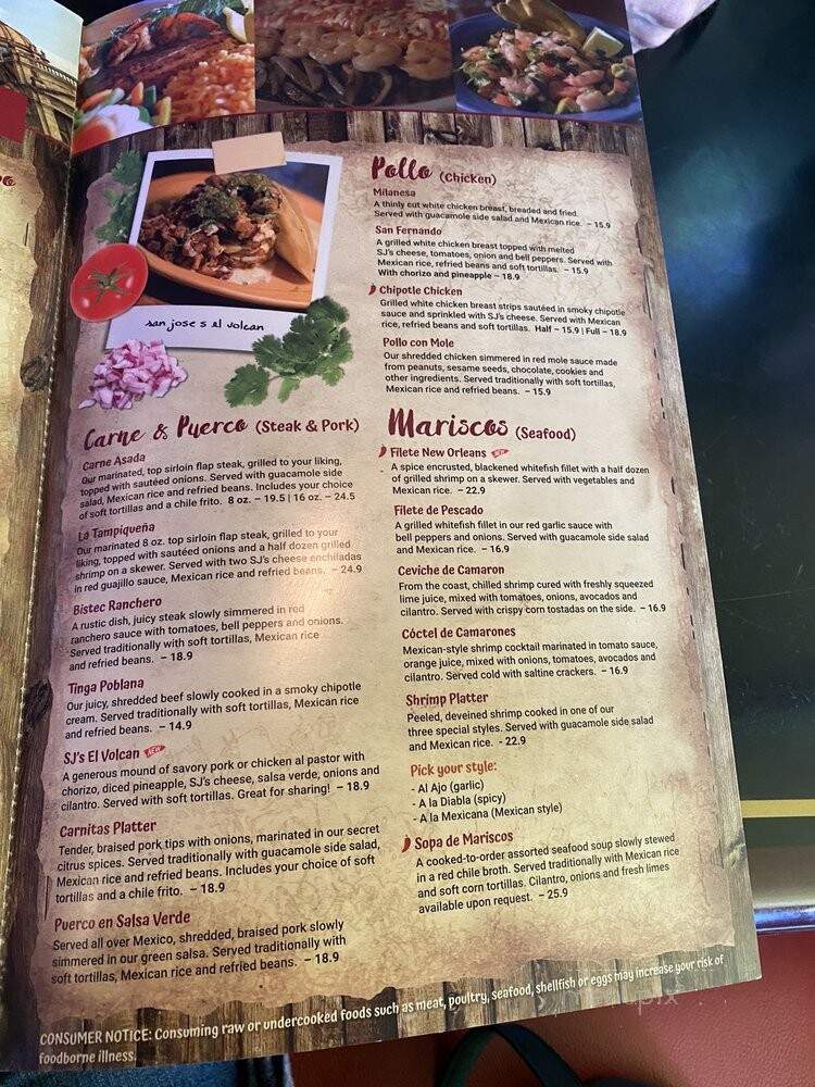San Jose's - Altamonte Springs, FL menu_pic