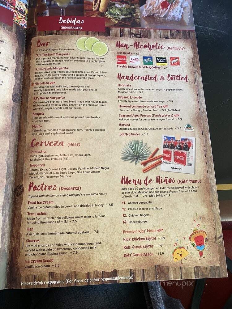 San Jose's - Altamonte Springs, FL menu_pic
