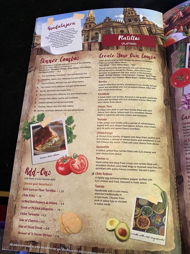 San Jose's - Altamonte Springs, FL menu_pic