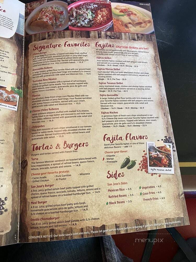 San Jose's - Altamonte Springs, FL menu_pic