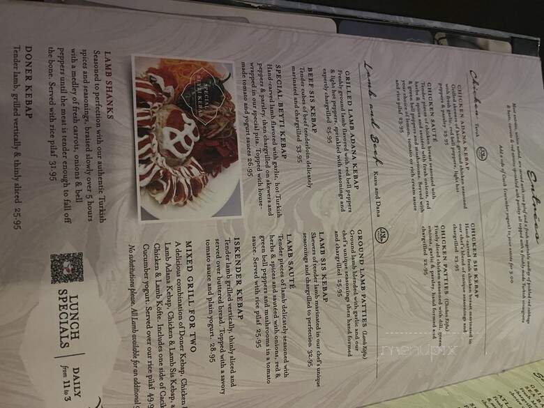 Bosphorous - Orlando, FL menu_pic