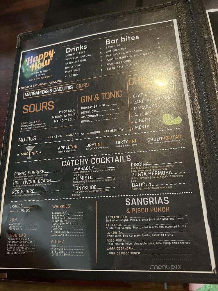 Runas Peruvian Cuisine - Hollywood, FL menu_pic