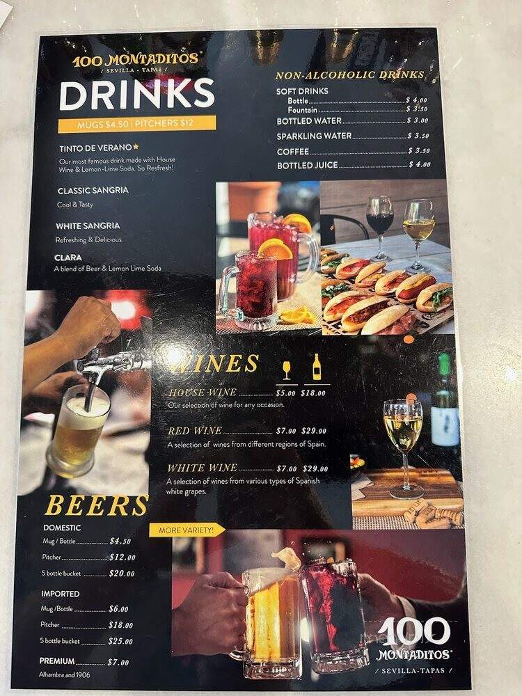 100 Montaditos - Miami Lakes, FL menu_pic