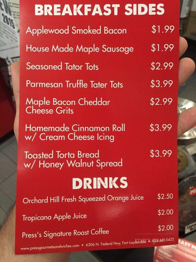 Press Gourmet Sandwiches - Fort Lauderdale, FL