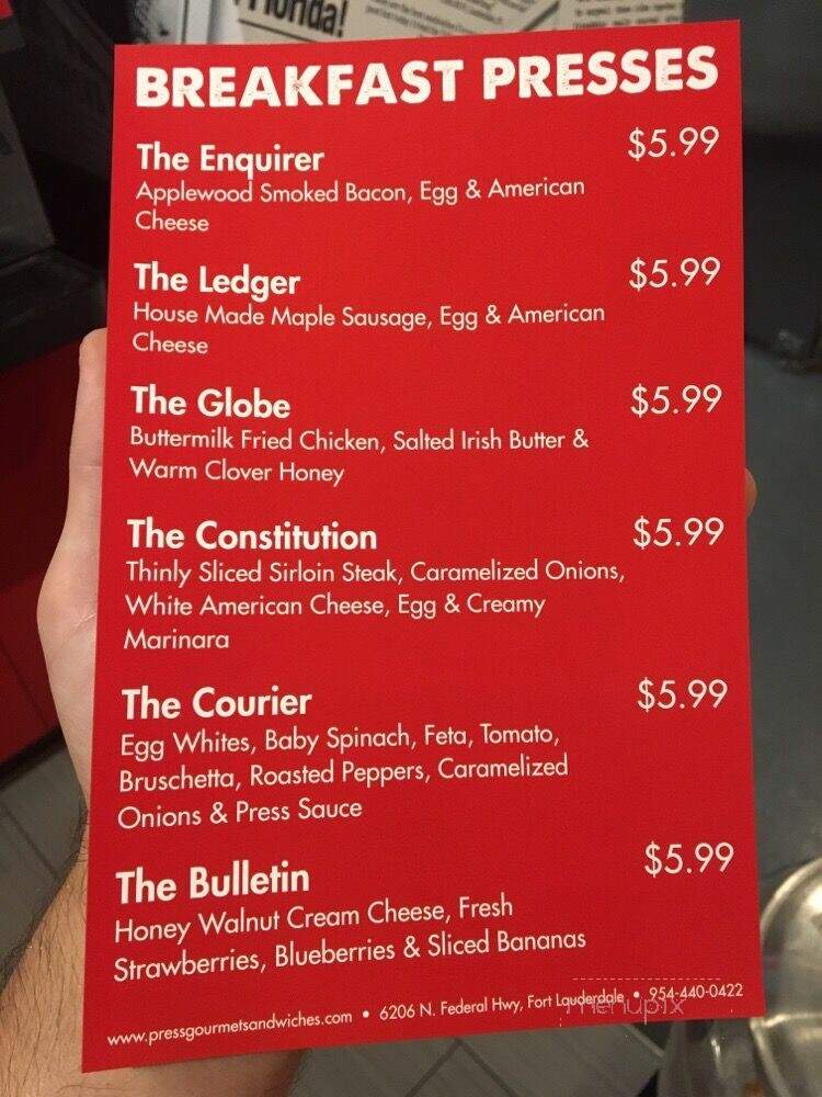 Press Gourmet Sandwiches - Fort Lauderdale, FL
