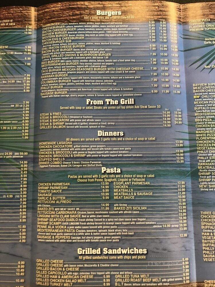 Bayview Pizza & Grill - Fort Lauderdale, FL menu_pic