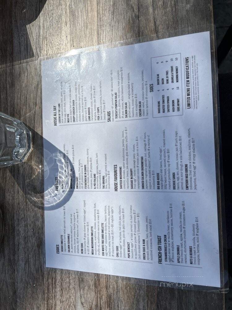 Threefold Cafe - Coral Gables, FL menu_pic