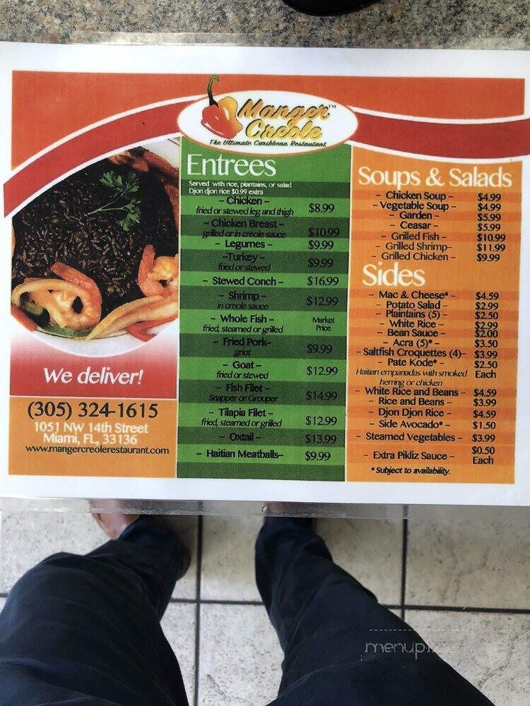 Manger Creole - Miami, FL menu_pic