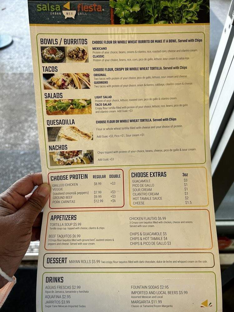 Salsa Fiesta - Miami, FL menu_pic