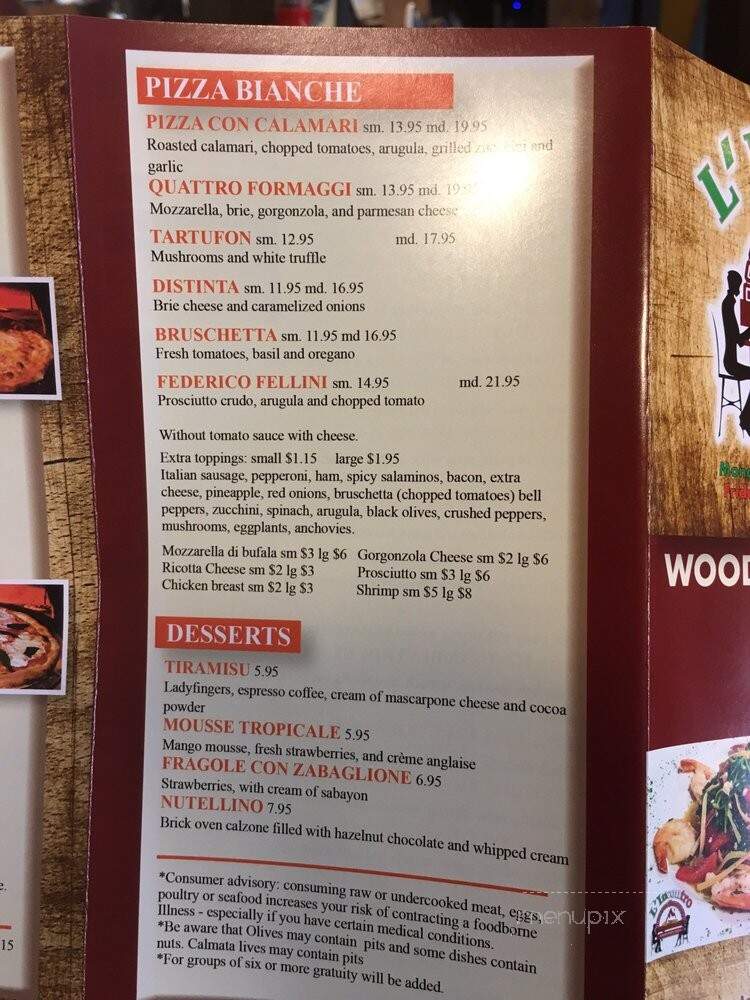 L'Incontro - Miami, FL menu_pic