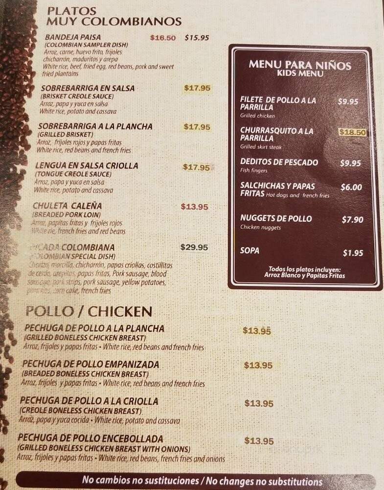 Con Sabor A Cafe - Miami, FL menu_pic