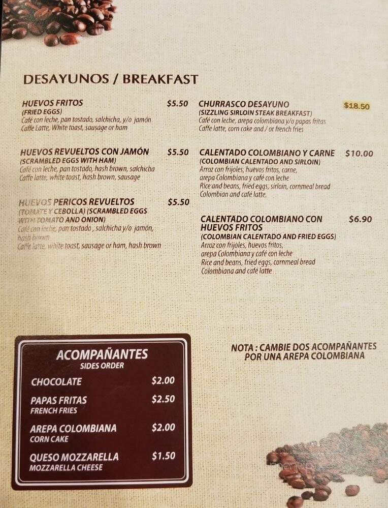 Con Sabor A Cafe - Miami, FL menu_pic