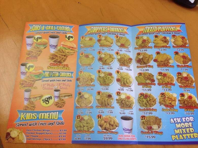 Snappers Fish & Chicken - Fort Lauderdale, FL menu_pic