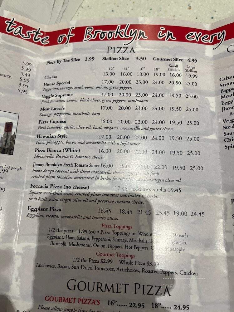 Jimmy Brooklyns Pizzas Parlor - Wellington, FL