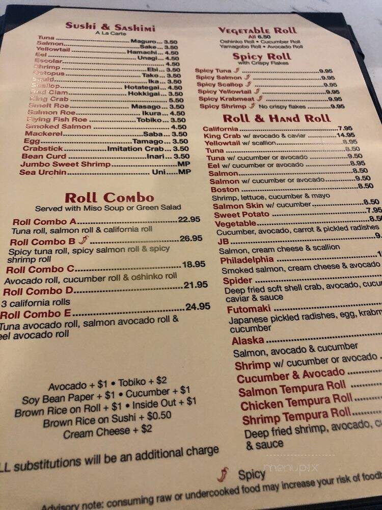 Sawa Hibachi Steakhouse & Sushi Bar - Boynton Beach, FL menu_pic