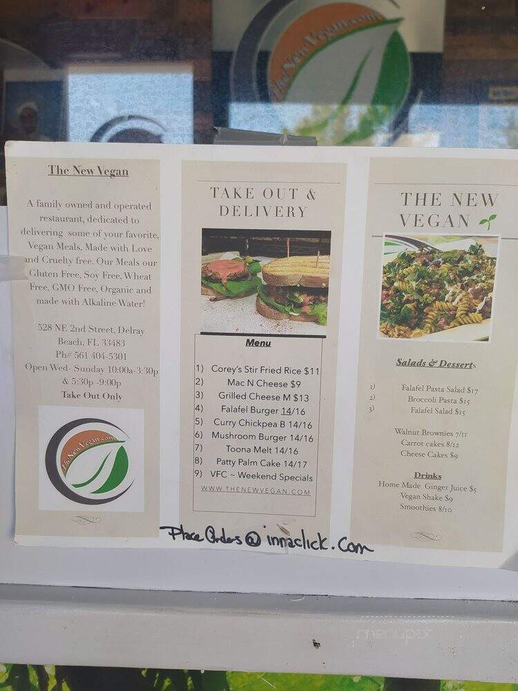 The New Vegan - Delray Beach, FL menu_pic