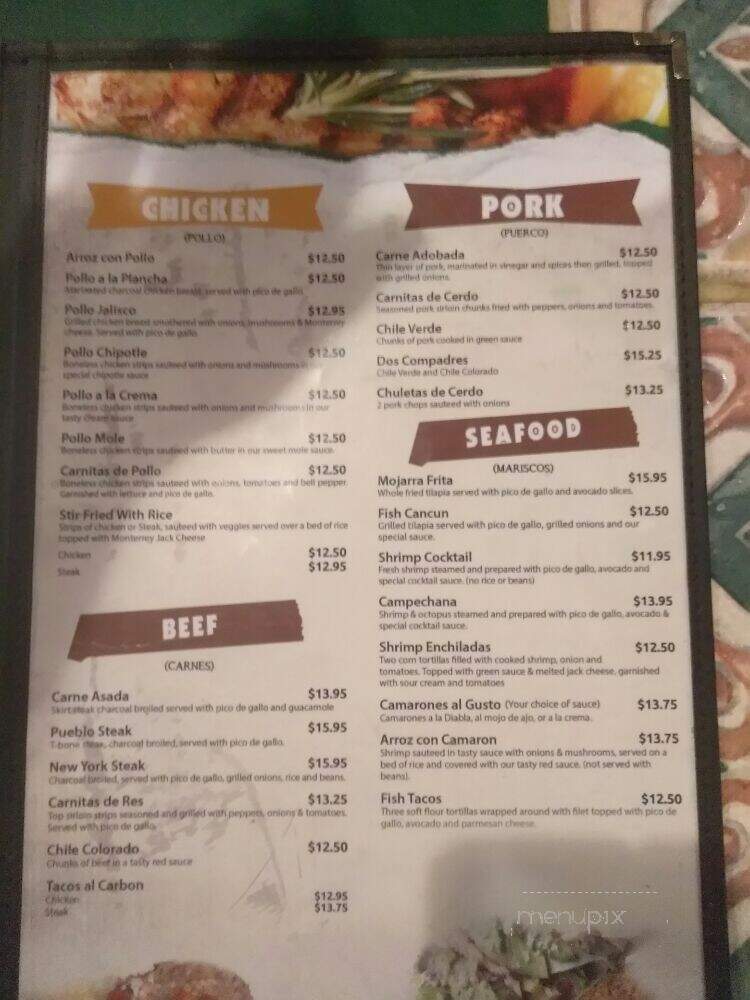 Pueblo Viejo - Stuart, FL menu_pic