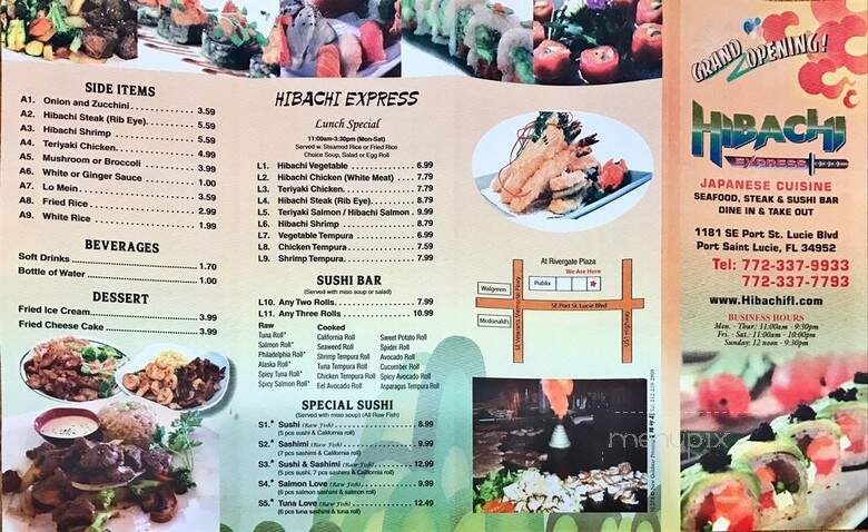 Hibachi Express - Port Saint Lucie, FL menu_pic