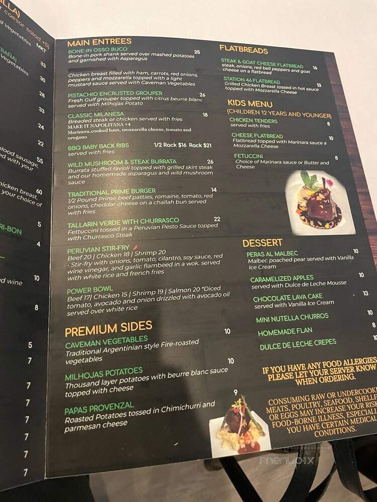 Martin Fierro - Naples, FL menu_pic