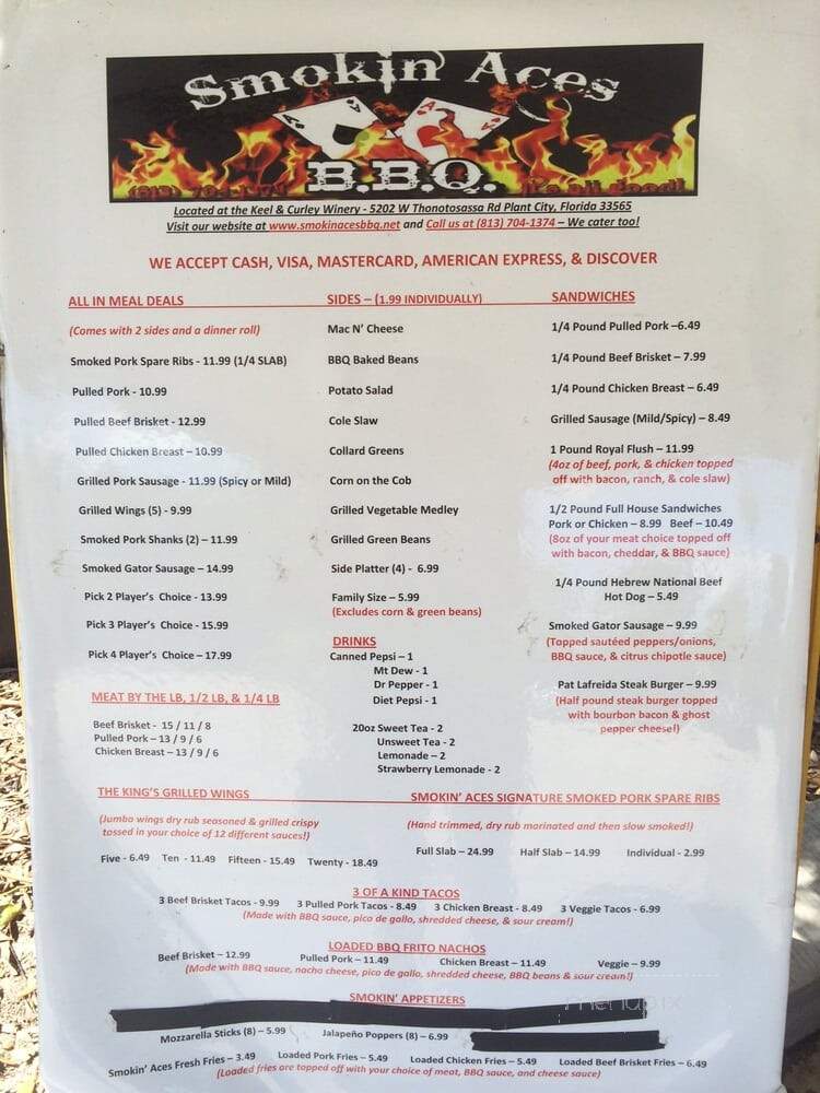 Smokin Aces BBQ - Plant City, FL