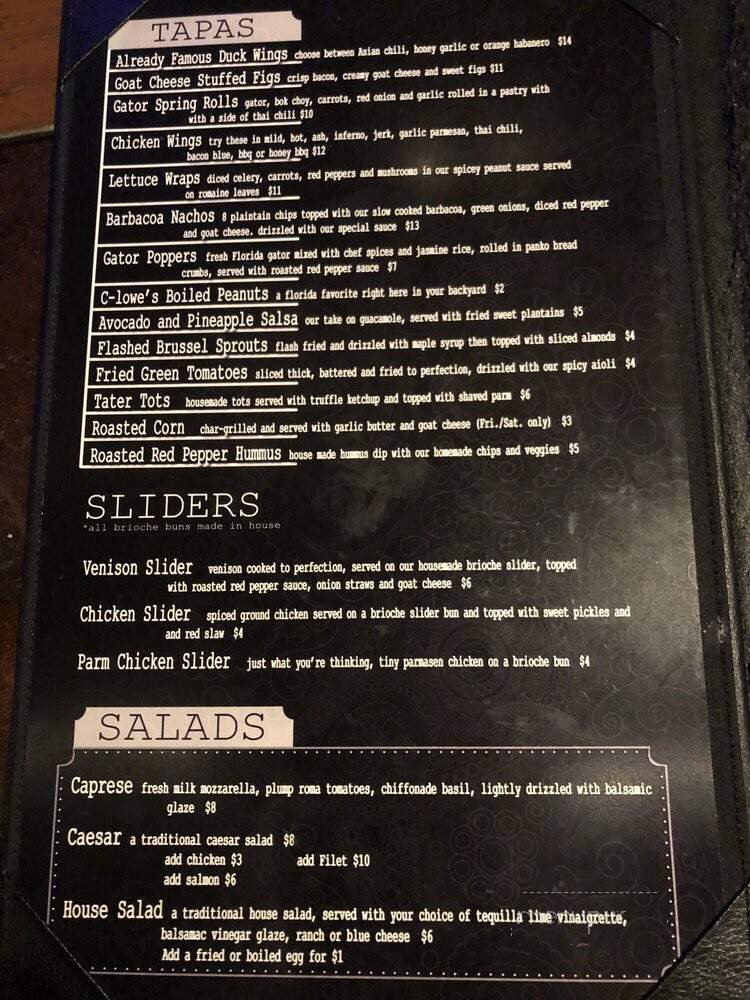 The Soho Backyard - Tampa, FL menu_pic