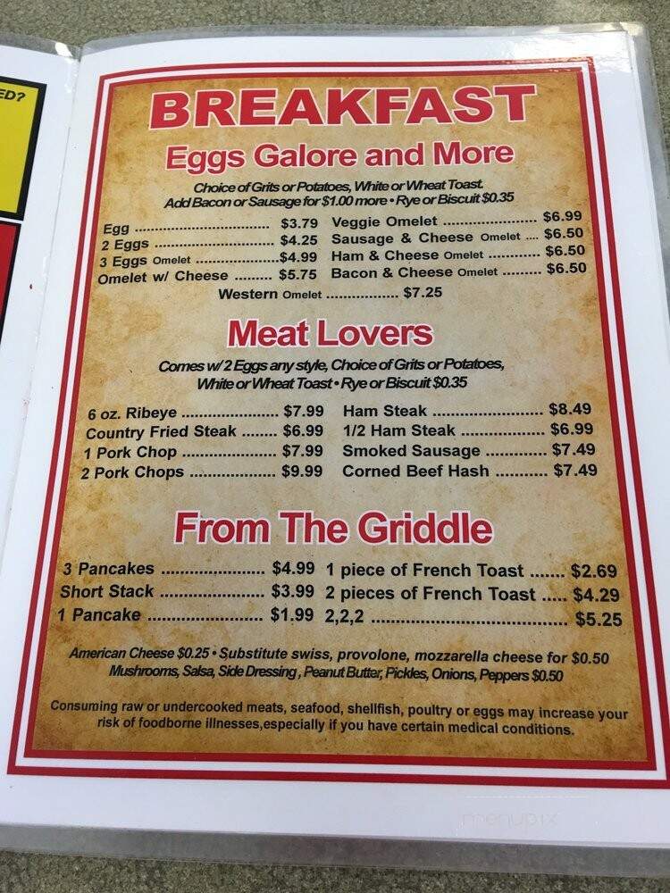 Little Lady Cafe - Brooksville, FL menu_pic