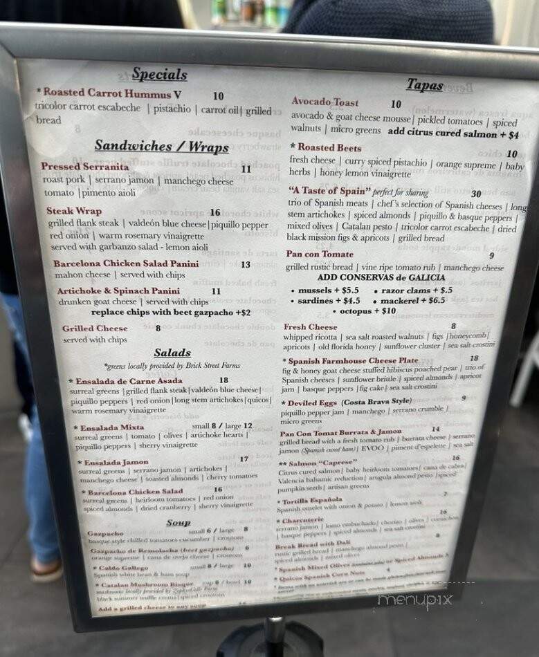 Cafe Gala - St. Petersburg, FL menu_pic